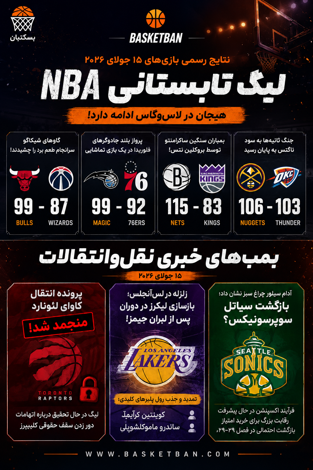 اخبار و شایعت NBA